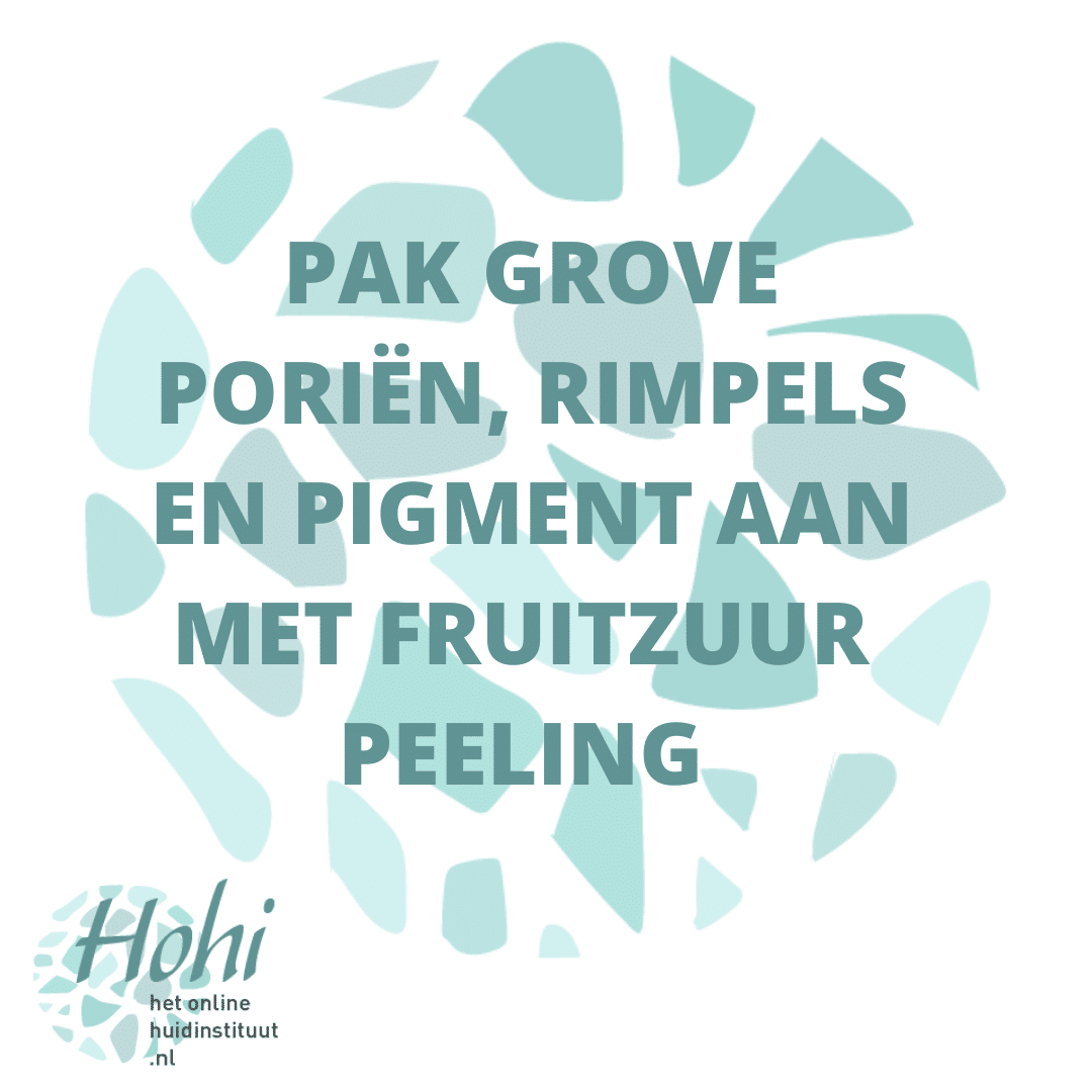 Fruitzuur rimpels grove poriën pigment